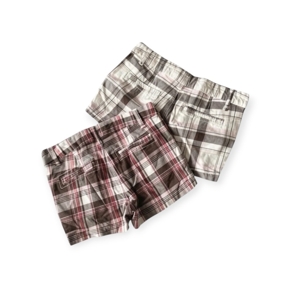 Freestyle Revolution ☀︎︎2 Pair Stretch Cotton Plaid Shorts ☀︎︎ Girl’s 12 ☀︎ XXS - Picture 6 of 16